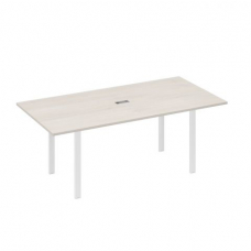 Стол для переговоров прямой 200 на металлокаркасе UNO