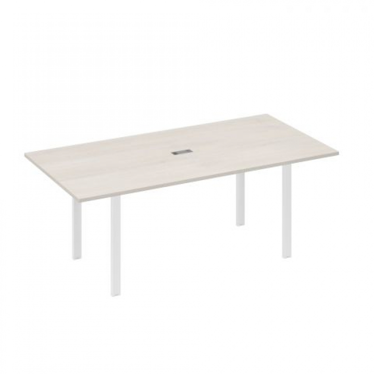 Стол для переговоров прямой 200 на металлокаркасе UNO