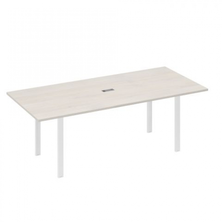 Стол для переговоров прямой 220 на металлокаркасе UNO