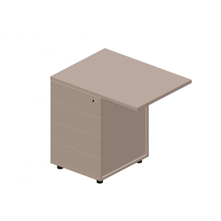 Тумба приставная (без ручек) UDN48060