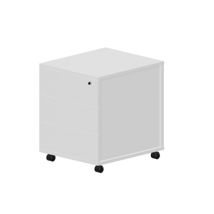Тумба мобильная без ручек (3 ящика фолдинг) UMP3B