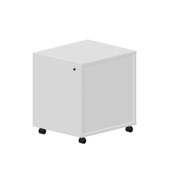 Тумба мобильная без ручек (3 ящика ЛДСП) UMP3BI