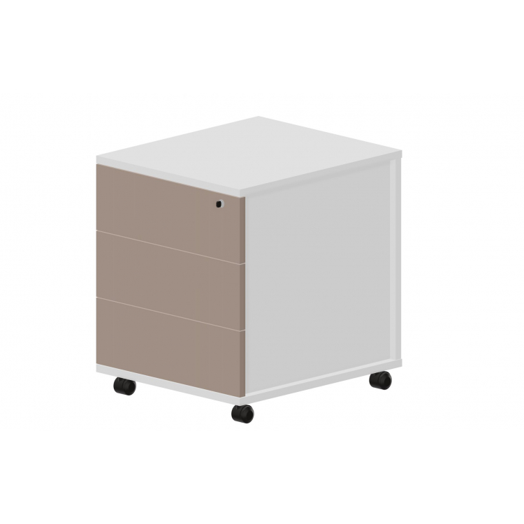 Тумба мобильная без ручек (3 ящика фолдинг) UMP3B