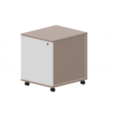 Тумба мобильная без ручек (3 ящика фолдинг) UMP3B