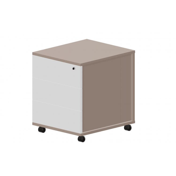 Тумба мобильная без ручек (3 ящика фолдинг) UMP3B