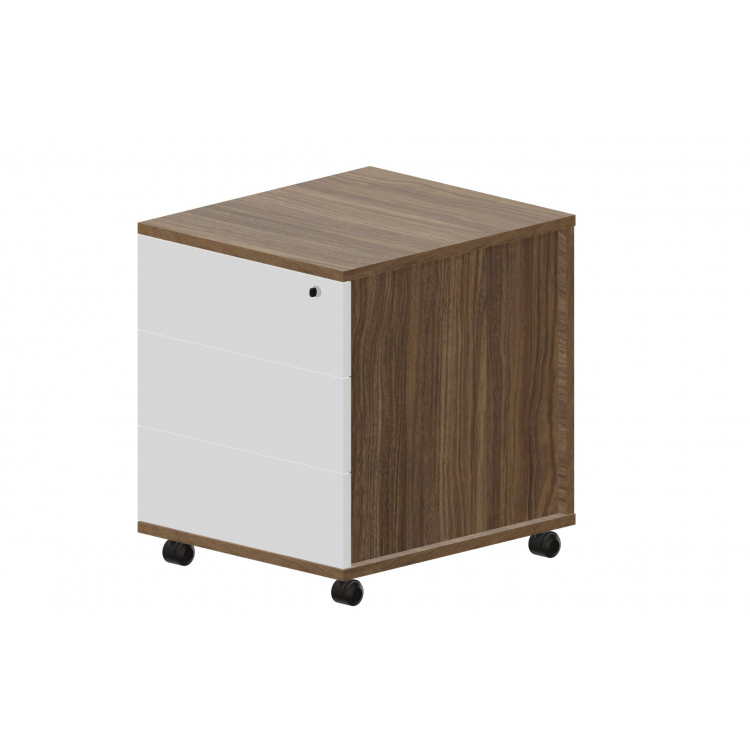 Тумба мобильная без ручек (3 ящика фолдинг) UMP3B