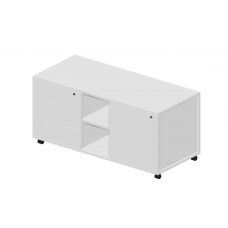 Тумба мобильная сервисная без ручек Л/П UMU1253BG