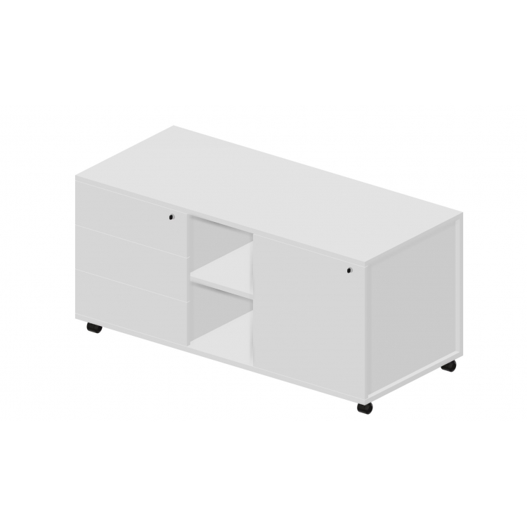 Тумба мобильная сервисная без ручек Л/П UMU1253BG