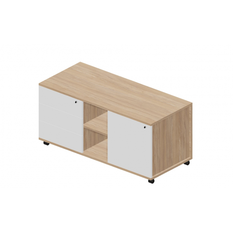 Тумба мобильная сервисная без ручек Л/П UMU1253BG