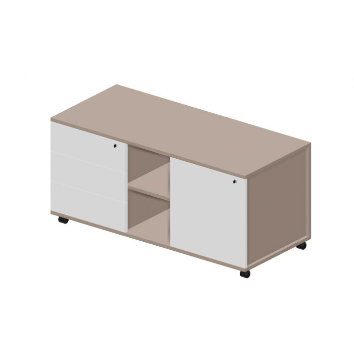 Тумба мобильная сервисная без ручек Л/П UMU1253BG