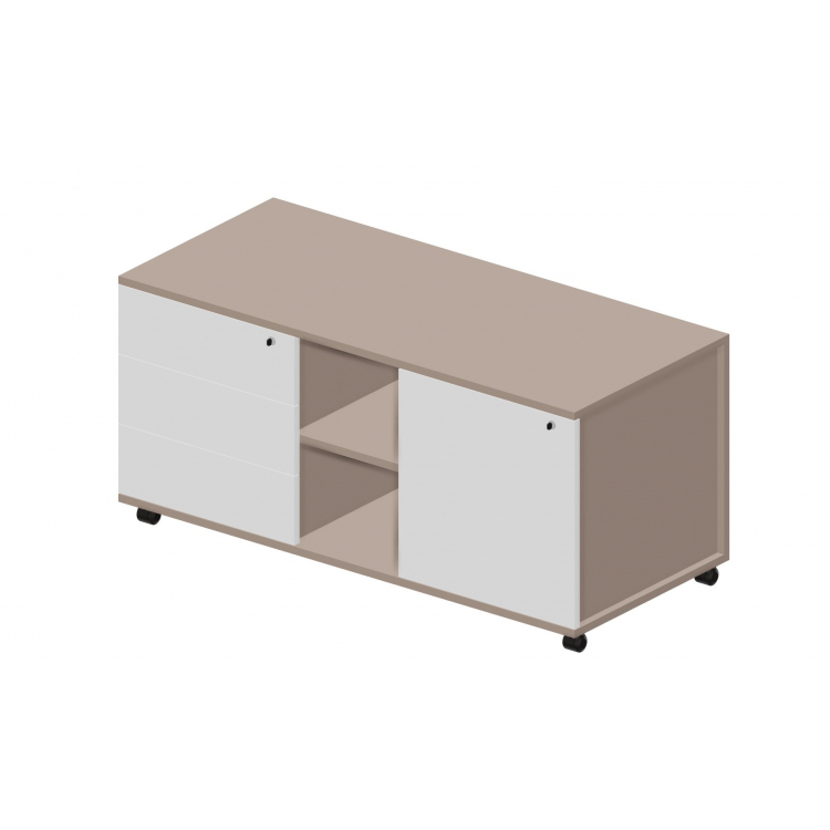 Тумба мобильная сервисная без ручек Л/П UMU1253BG