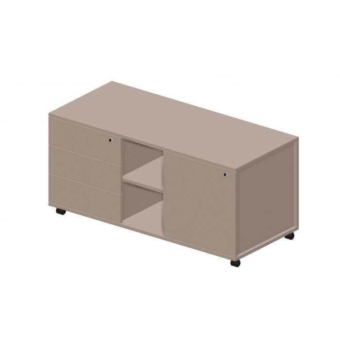 Тумба мобильная сервисная без ручек Л/П UMU1253BG