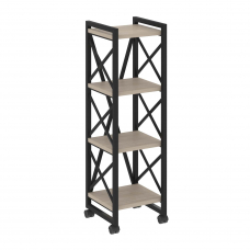 Стеллаж на колесных опорах - 4 полки VR.L-MST.K-4.4