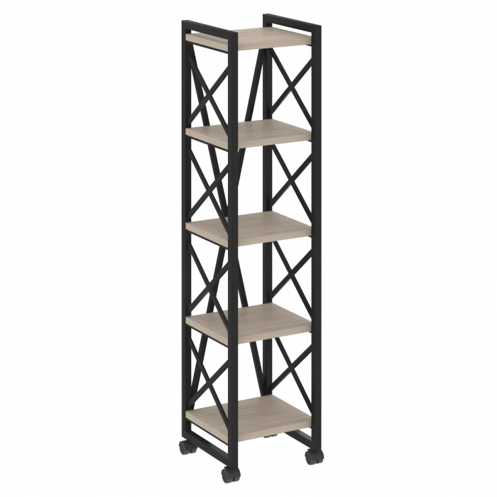 Стеллаж на колесных опорах - 5 полок VR.L-MST.K-5.4