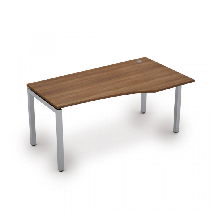 Стол эргономичный на металлокаркасе, 50х50 сечение, парящий эффект столешницы, правый 6М.521