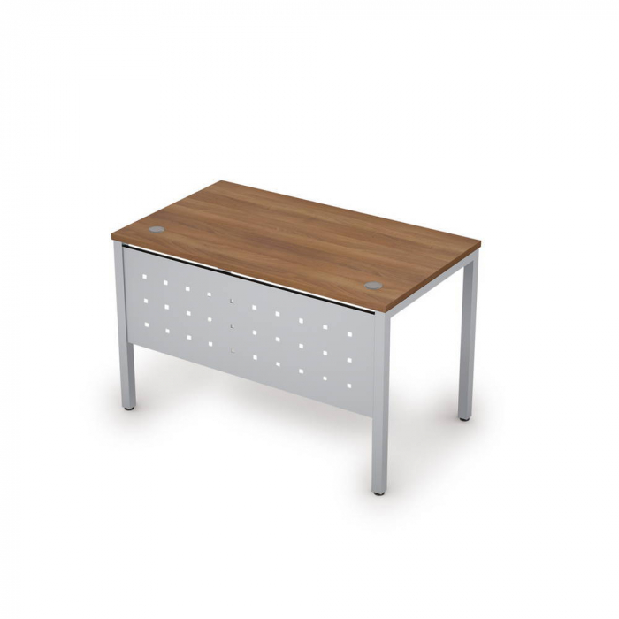 Стол на металлокаркасе прямой рабочий с экраном из металла 6МК.068