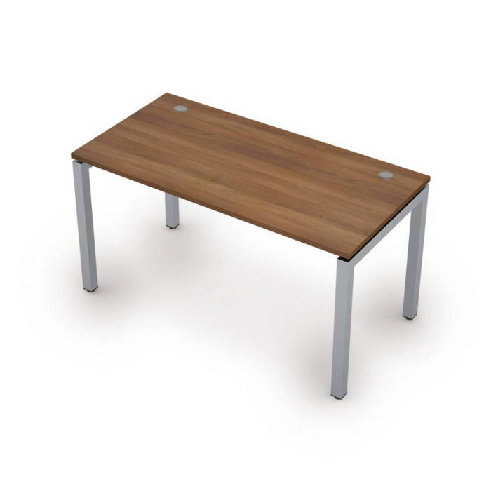 Стол прямой рабочий на металлокаркасе, 50х50 сечение, парящий эффект столешницы 6М.509