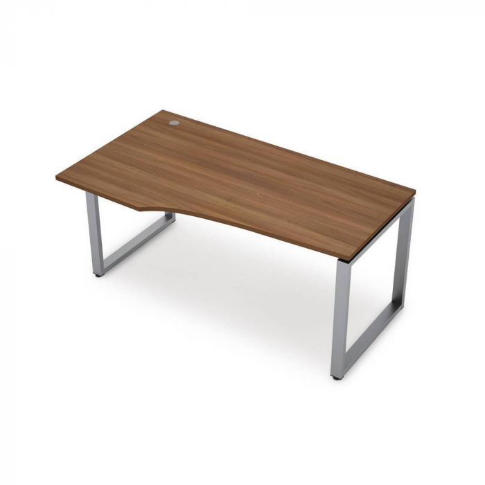 Стол эргономичный на металлокаркасе, 50х50 сечение, парящий эффект столешницы, левый 6М-О.622