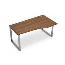 Стол эргономичный на металлокаркасе, 50х50 сечение, парящий эффект столешницы, правый 6М-О.623