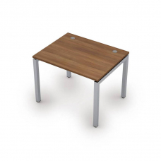 Стол прямой рабочий на металлокаркасе, 60х30 сечение, парящий эффект столешницы 6М.687