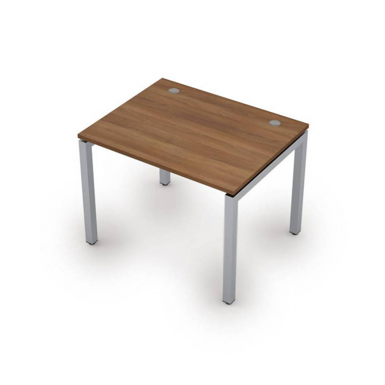 Стол прямой рабочий на металлокаркасе, 60х30 сечение, парящий эффект столешницы 6М.687