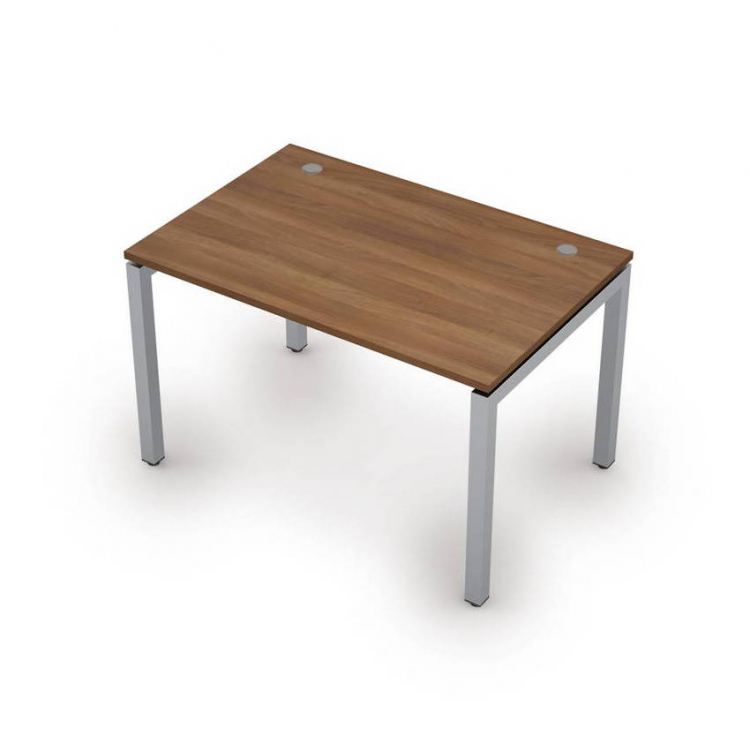 Стол прямой рабочий на металлокаркасе, 60х30 сечение, парящий эффект столешницы 6М.688