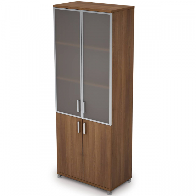 Шкаф высокий со стеклом в раме 6Ш.005.4