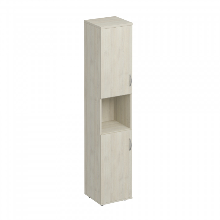 Шкаф для документов узкий 2-дверный с нишей комфорт К 384