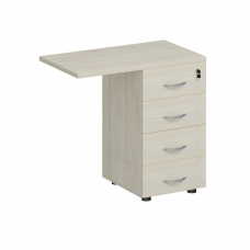 Тумба приставная 4-х ящичная с замком К 310