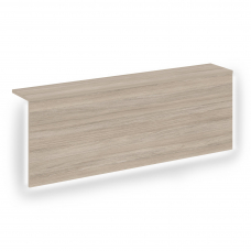 Накладка с подсветкой прямая высокая на 2 модуля O.R-NP.V-118.2.S