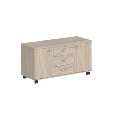 Тумба сервисная с 3 ящ. 1204х460х619, с замком, 2 фасадами