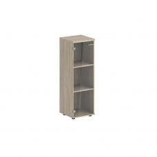 Шкаф средний 400х400х1200, 1 дв., со стеклом з.ст HDF