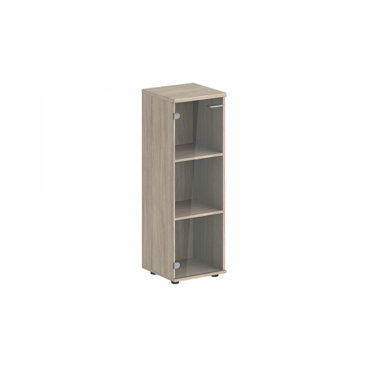 Шкаф средний 400х400х1200, 1 дв., со стеклом з.ст HDF