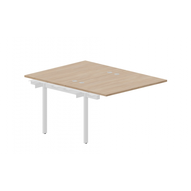 Приставной элемент на 2 рабочих места (4 громмета) UNN2TPG128