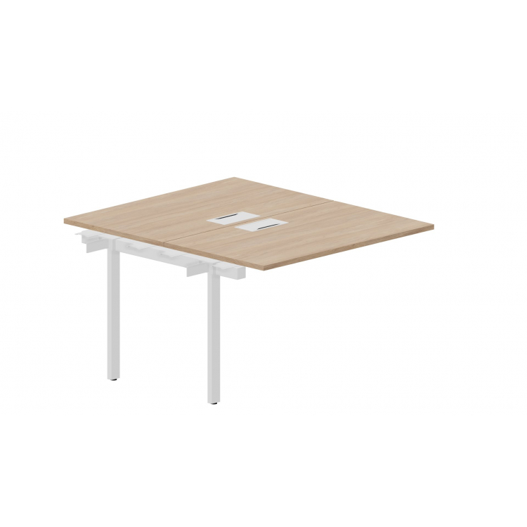 Приставной элемент на 2 рабочих места (2 металлических аутлета) UNN2TPL127