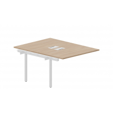 Приставной элемент на 2 рабочих места (2 металлических аутлета) UNN2TPL128