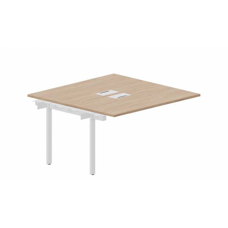 Приставной элемент на 2 рабочих места (2 металлических аутлета) UNN2TPL147