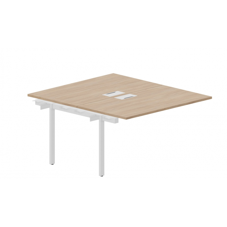 Приставной элемент на 2 рабочих места (2 металлических аутлета) UNN2TPL148