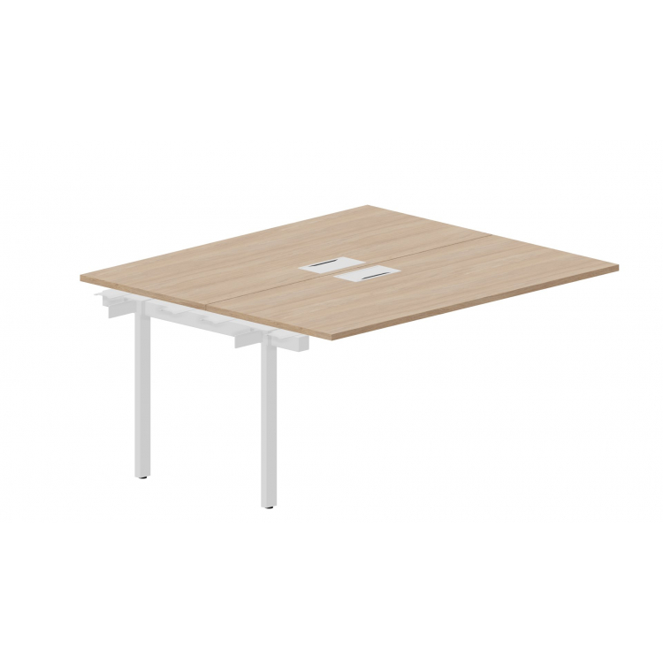 Приставной элемент на 2 рабочих места (2 металлических аутлета) UNN2TPL167