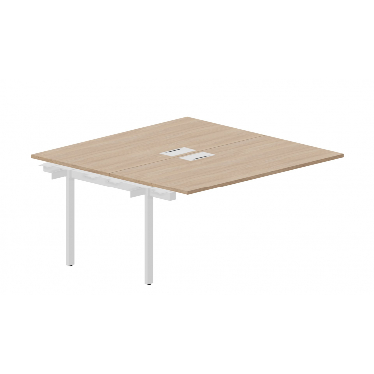 Приставной элемент на 2 рабочих места (2 металлических аутлета) UNN2TPL168