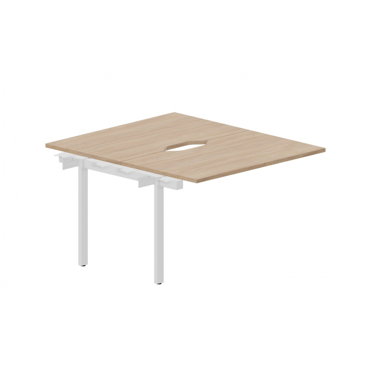 Приставной элемент на 2 рабочих места (2 эргономичных выреза) UNN2TPV127