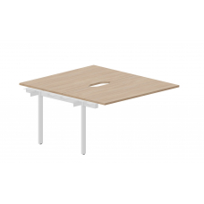 Приставной элемент на 2 рабочих места (2 эргономичных выреза) UNN2TPV148