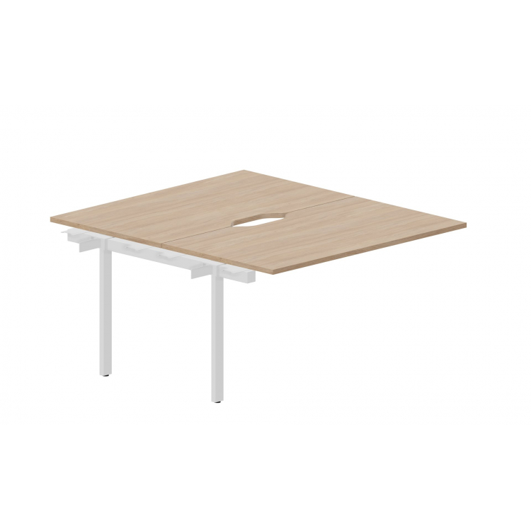 Приставной элемент на 2 рабочих места (2 эргономичных выреза) UNN2TPV148