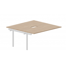 Приставной элемент на 2 рабочих места (2 эргономичных выреза) UNN2TPV168