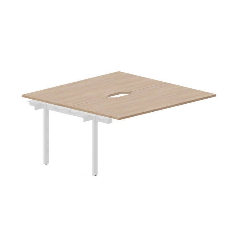 Приставной элемент на 2 рабочих места (2 эргономичных выреза) UNN2TPV168