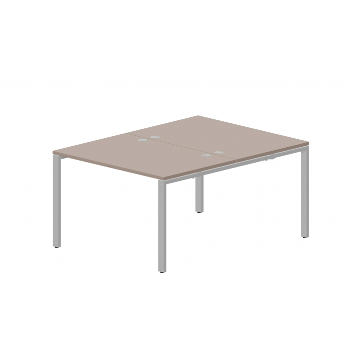 Составной стол на 2 рабочих места (4 громмета) STN2TG128