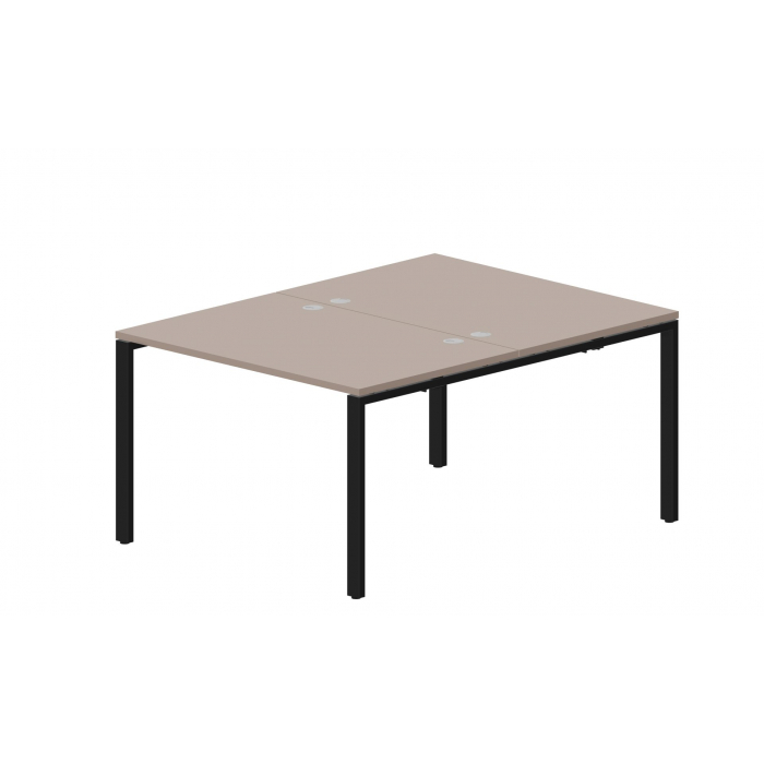 Составной стол на 2 рабочих места (4 громмета) STN2TG128