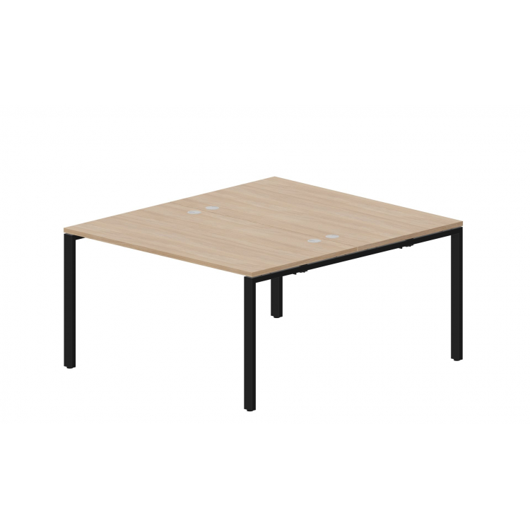 Составной стол на 2 рабочих места (4 громмета) STN2TG148