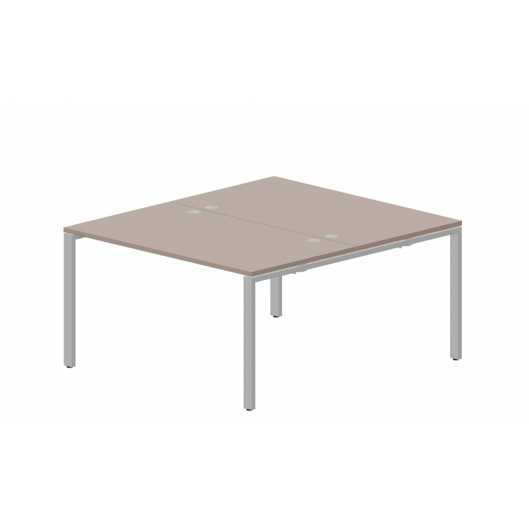 Составной стол на 2 рабочих места (4 громмета) STN2TG148