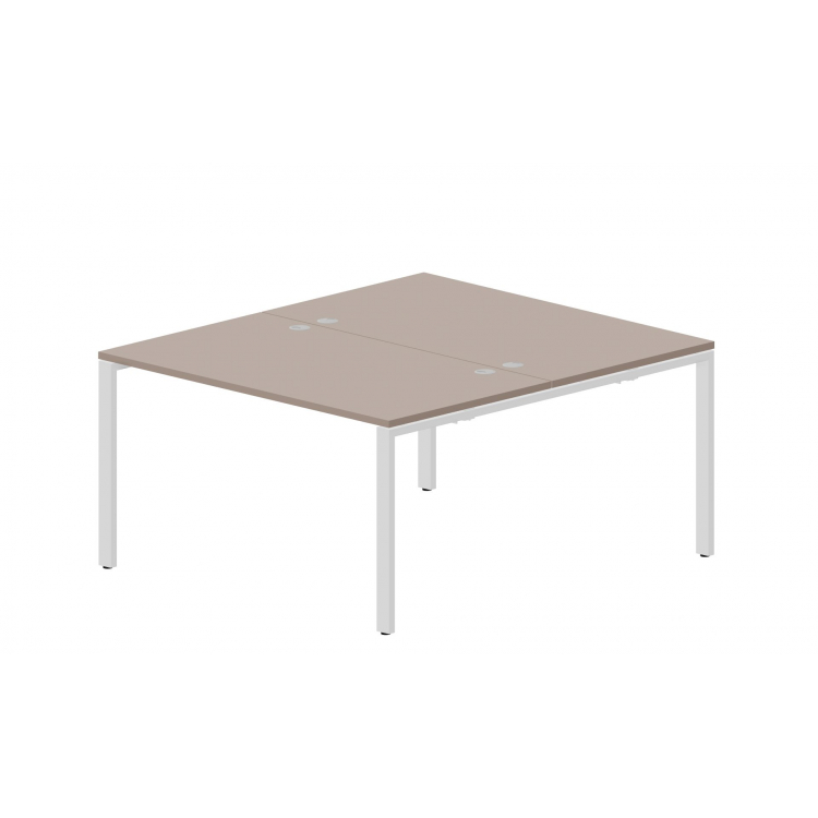 Составной стол на 2 рабочих места (4 громмета) STN2TG148